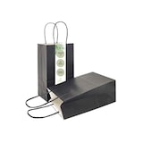 thumbnail of DeinPack Papiertüten aus Kraftpapier - 50 x schwarze Papier Tüten 18 x 8 x 24 cm