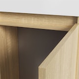thumbnail of Belvit Badmöbel-Set 40 cm helle Eiche mit Waschbecken Unterschrank grifflos Soft Close umkehrbar Spiegel