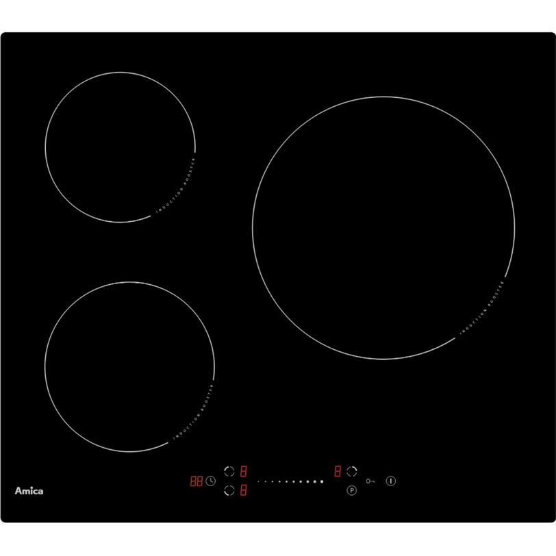 AMICA table de cuisson à induction 60cm 3feux 7000w gp371