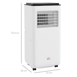 thumbnail of Aire Acondicionado Portátil 10000 BTU 2900W Enfriador Ventilador Deshumidificador 5 en 1 con Control Remoto Encendido/Apagado Temporizador 24h