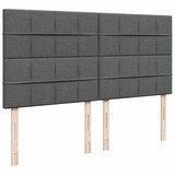 thumbnail of vidaXL Boxspringbett mit Matratze Dunkelgrau 200x200 cm Stoff