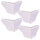 thumbnail of WAGNER Möbelfüße SOFA WINGS 4tlg. Set - 12 x 12 x 8 cm, Stahl verchromt, Anschraubplatte, für Palettenmöbel - 12045004