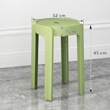 thumbnail of 4 Tabourets Gigognes empilables BM HOME TAB-VERT en plastique, légers pour la maison, salle de classe, cuisine, jardin