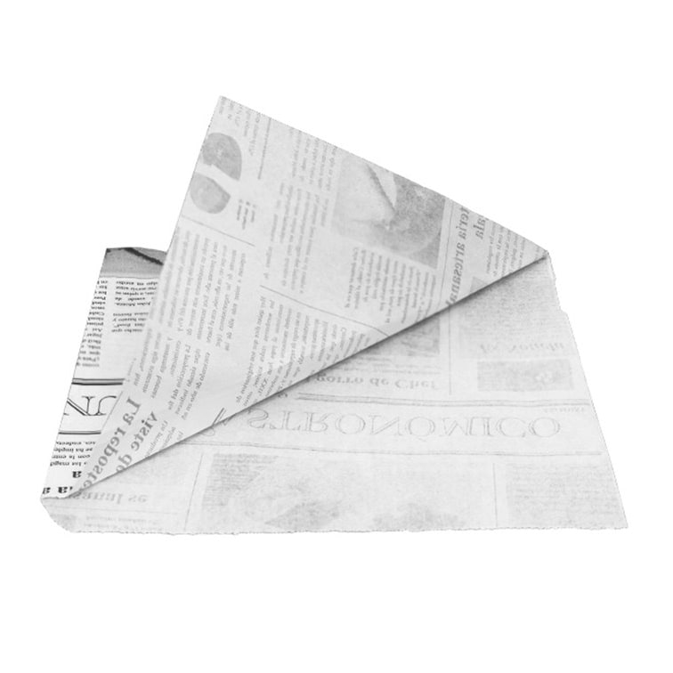 MONOUSO - Papieren Deli Wrap Vetvrij Times 17x17cm (100 Stuks)