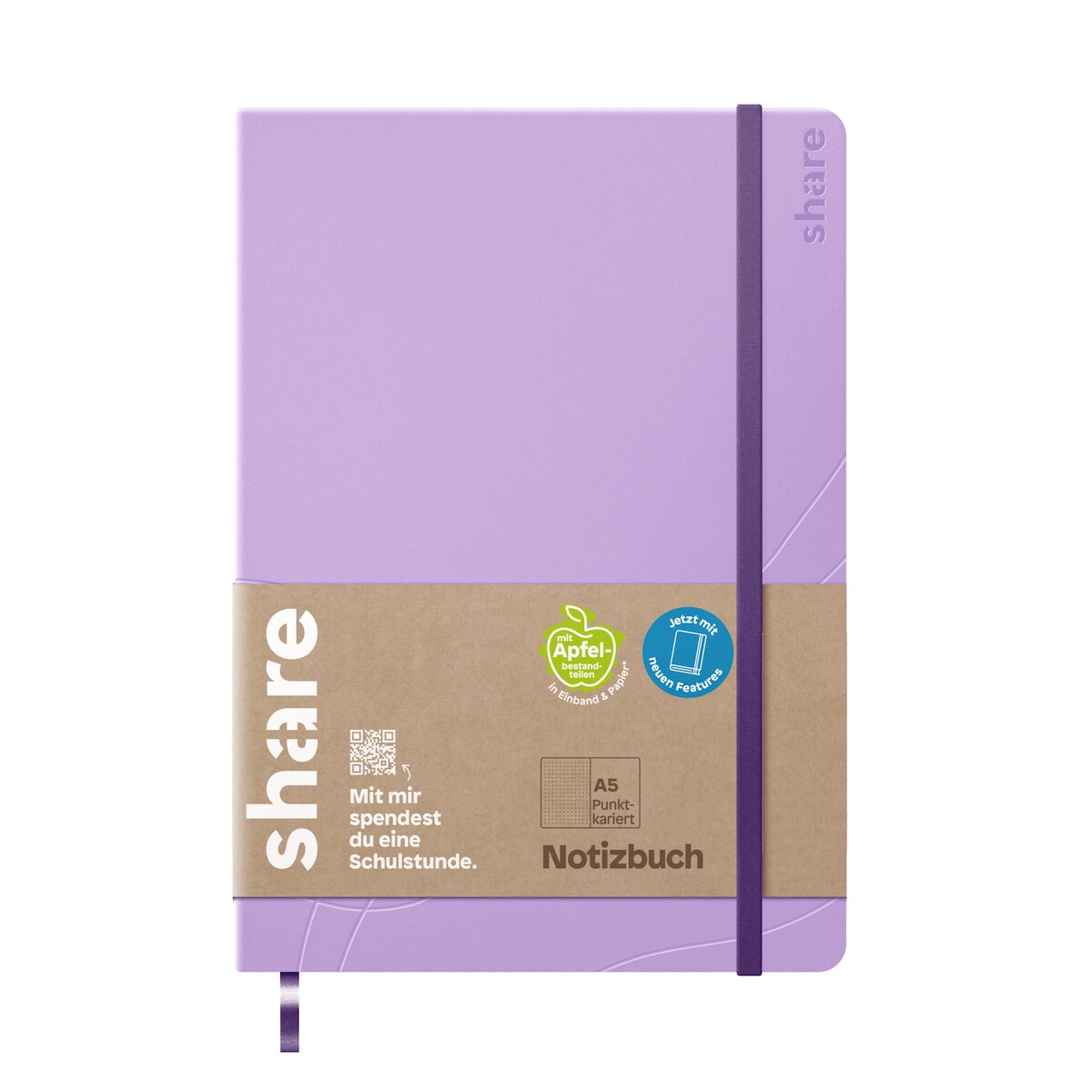 Journal Y-07-14-02 A5 dotted lavendel
