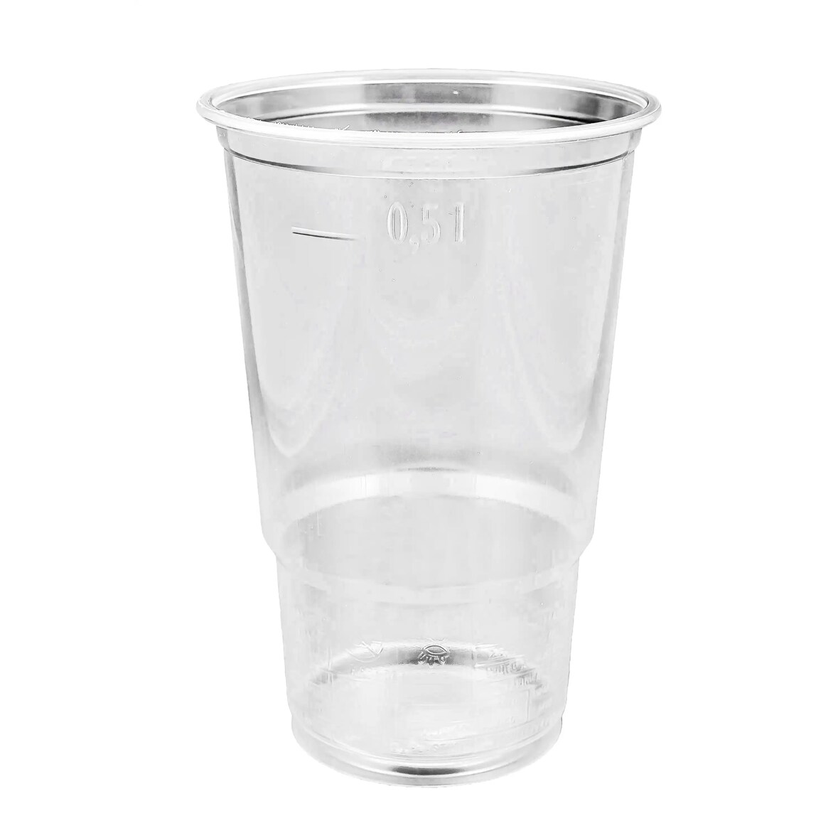 800 Trinkbecher PP, klar-glatt, mit Eichstrich, transparent, 500 ml, 08108