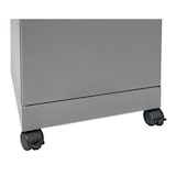 thumbnail of PROREGAL Abfallbehälter, ausziehbarer Tütenhalterung & Fußhebel, 75L, HxBxT 100x40x38cm, Brandschutzklasse A1, Dunkelgrau, Klappenaufkleber 4 Farben