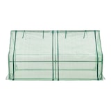 thumbnail of Helloshop26 - Châssis de jardin nissewaard à 2 fenêtres en acier et polyéthylène 180 x 90 x 90 cm vert 03_0008269