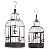 thumbnail of Moritz Vogelkäfig Deko Vintage braun Set Dekokäfig Antik Shabby Style Käfig Nostalgie Landhausstil Pflanze