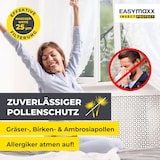 thumbnail of EASYmaxx Moskitonetz mit Pollenschutz mit Magnetbefestigung fürs Fenster - 150 x 130 cm - grau - 4er-Set