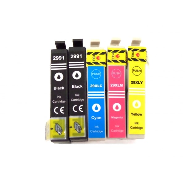 5x Tintenpatronen kompatibel f. Epson Expression Home XP-342 ersetzt Epson 29XL und 29 Tintenpatronen