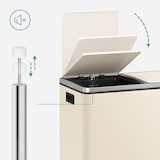 thumbnail of Helloshop26 - Pattumiera a 2 pedali con doppio scomparto 2 x 30 litri acciaio inox anti-impronta secchio interno in plastica con 12_0007158