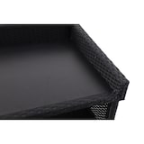 thumbnail of METRO PROFESSIONAL Carrello di servizio con armadietto Balsario, alluminio/PE rattan, 112 x 56 cm, nero