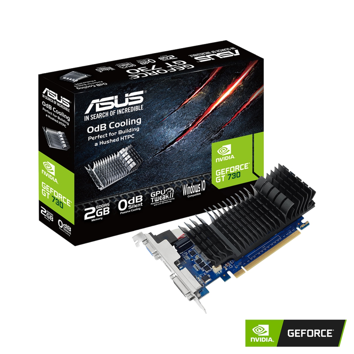 ASUS GeForce GT 730 2GB GDDR5 Low-Profile-Grafikkarte