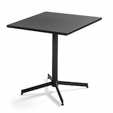 thumbnail of Ensemble table carrée de terrasse et 2 chaises bistrot gris