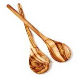 thumbnail of 2er Set Kochlöffel aus Olivenholz mit rundem Stiel 25 cm