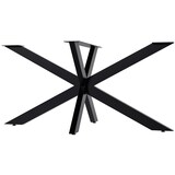 thumbnail of DELUKE® Tischgestell Metall THORN Stahlgestell beschichtet, 71x150x78cm HxBxT| Tischbeine Outdoor Tischfüße Tischuntergestell Schwarz