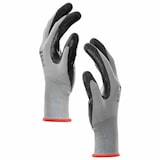 thumbnail of vidaXL Werkhandschoenen 12 pcs Grijs en zwart 7 / S Polyester