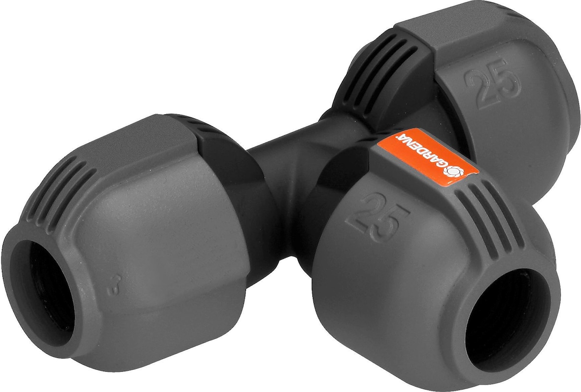 GARDENA T-Stück 25mm: Rohrabzweigung für Sprinklersysteme