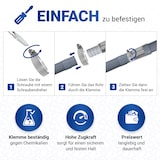 thumbnail of Set Ablaufschlauch 4m 19/22mm 2x Schellen, 1x Haltebogen für Waschmaschine