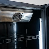 thumbnail of Romux® Gefrierschrank MD 500 Liter 1 Tür Schwarz mit Belüftet | Professioneller Gefrierschrank mit Glastür & LED