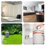 thumbnail of Jinfa 1 Retrodesign Metalleimer mit Griffen und Deckel + 30 Müllbeutel | Rot | 62L