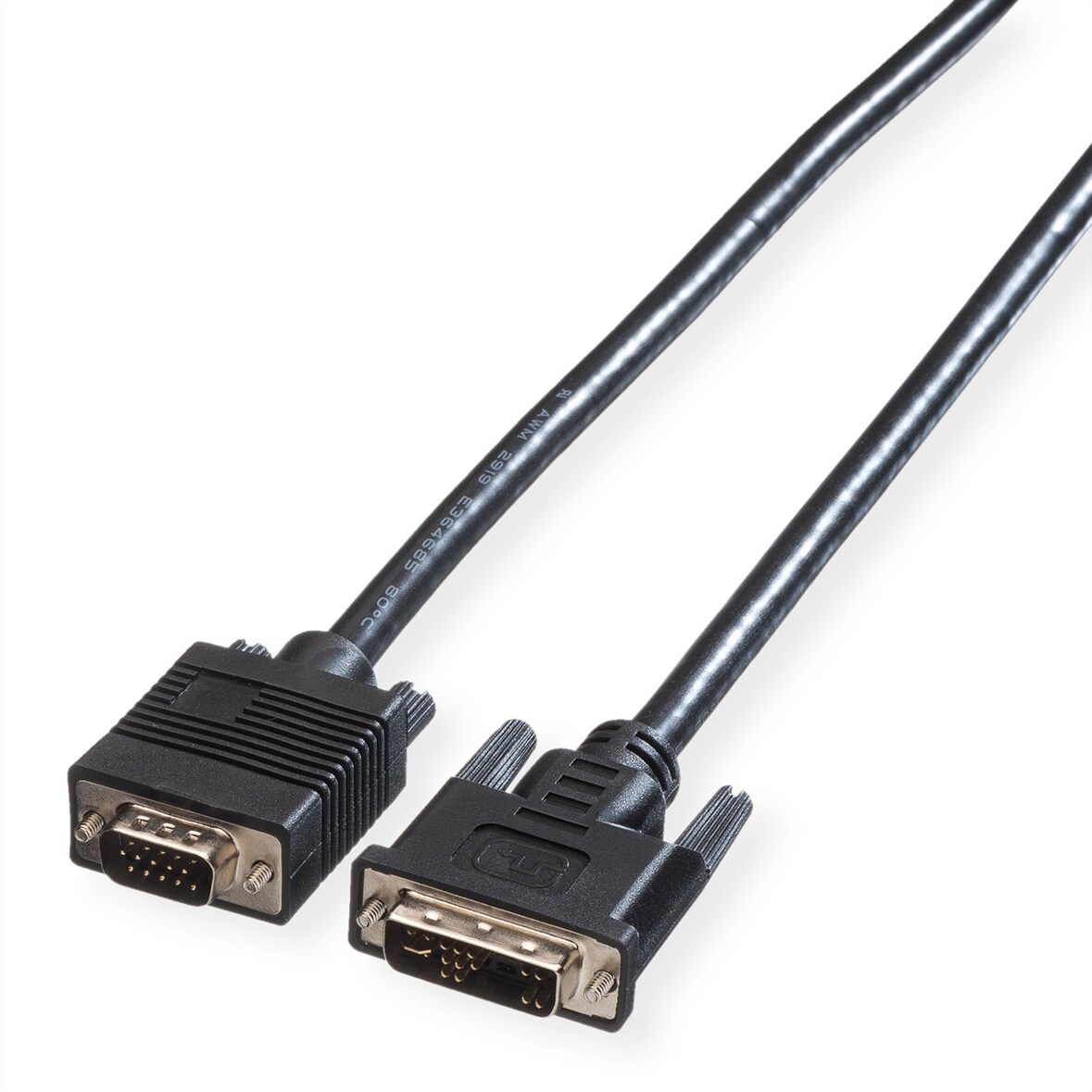 ROLINE DVI-VGA kabel, DVI (12+5) - HD15 M/M, 5 m