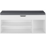 thumbnail of tectake Banc à chaussures NATALYA avec coussin d'assise 104x30x49cm - blanc - 403623