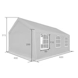 thumbnail of Garten Pavillon 6x4m mit 4 Seitenteilen