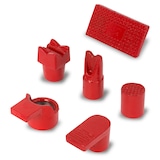 thumbnail of EBERTH hydraulischer Ausbeulsatz 4T mit V-Spreizer, Druckpresse, 7 Druckstücken, 3 Verlängerungen, Pumpe, Schlauch & Koffer