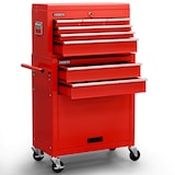 thumbnail of Carrello dell'officina Carrello attrezzi Cassetta attrezzi 9 scomparti Rosso