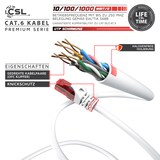 thumbnail of CSL 10x Cat 6 Gigabit Ethernet LAN Kabel - mehrfach geschirmt - UTP Gigabit - 1000 Mbit/s - Patchkabel - Netzwerkkabel - 0,25m