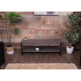 thumbnail of TV-Rack HWC-L53, Fernsehtisch Lowboard TV-Tisch, Metall 42x120x44cm ~ Marmor-Optik grau