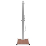 thumbnail of vidaXL Gartendusche mit Bodenelement WPC Edelstahl