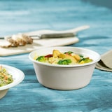 thumbnail of BIOZOYG 600 Stück Schale aus Zuckerrohr 500ml - Einwegschale für Salate, Bowls, Suppen, Eintöpfe - Runde Zuckerrohrschale - biologisch abbaubar