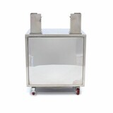 thumbnail of Maxima - Tolva móvil para MAJ-25 MAJ-25SS MAJ-45, acero inoxidable sobre ruedas, excluye cubo de residuos, 66x50.5x71 cm