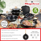 thumbnail of Magefesa Orbe Set di Pentole Induzione 6-Piece Antiaderente Casseruoli, Padelle Design Moderno, Nero