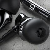 thumbnail of LIAM&DAAN In-Ear-Kopfhörer, High End Ceramic InEar 8mm Treiber / Aramid Kabel / Knickschutz, silber/schwarz