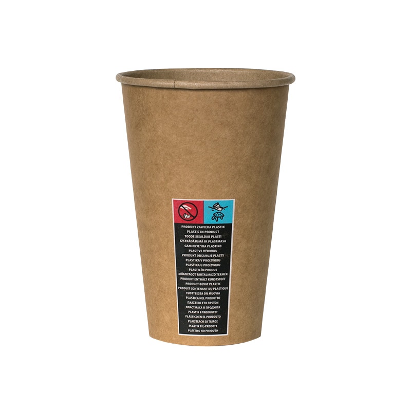Einweg Kaffeebecher 250ml Braun