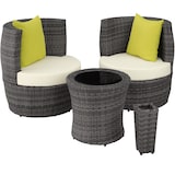 thumbnail of tectake Salon de jardin Nice 2 places en aluminium - gris - 403141