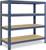 thumbnail of shelfplaza HOME 100x70x30 cm Schwerlastregal in blau mit 4 Böden und 175 kg Traglast pro Boden