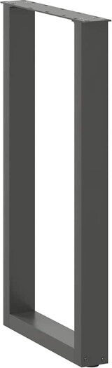 thumbnail of Helloshop26 - Set aus 2 U-förmigen Bartischbeinen 50 x 90 cm mit verstellbaren Nivellierfüßen modernes Design aus anthrazitfarbenem 02_0057462