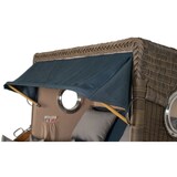 thumbnail of Strandkorb - bene living - Königssee Teak Bullauge - PE grau - Modell 593 - inkl. Liftersystem