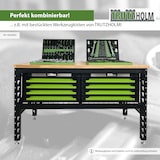 thumbnail of Werkbank höhenverstellbar 500 Kg 153x62x99 cm Hartholzplatte Werktisch Arbeitstisch Werkstatttisch