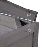 thumbnail of XL 2er-/4er-Mülltonnenverkleidung | HxBxT 126x158x98 cm | Anthrazit-Grau | Mülltonnenbox Mülltonnenabdeckung Holz FSC®