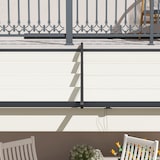 thumbnail of Outsunny pérgola de pared 3x3 m cenador de jardín con techo retráctil de poliéster y marco de acero para celebraciones fiestas bodas