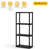 thumbnail of Artplast - Modulaire rekken met 4 planken 1330 x 600 x 30 mm in zwart