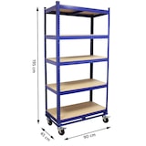 thumbnail of Etagenwagen 195x90x45 cm  750kg 5 Ebenen Transportwagen Magazinwagen Kommissionierregal