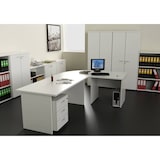 thumbnail of Mesa oficina Presto 160 blanco pata panel