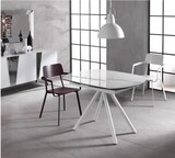 thumbnail of Kyoto Four ausziehbarer Tisch aus weißem Marmor und gehärtetem Glas bis zu 180 cm